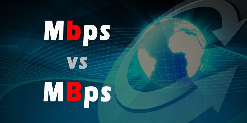 difference between MBps and Mbps